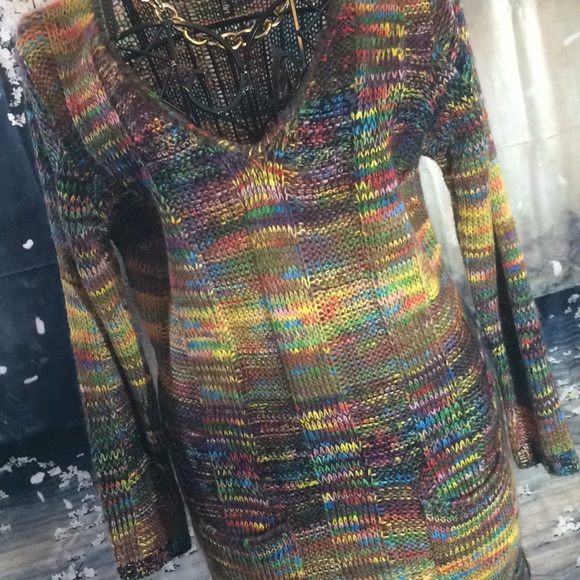 🦁👢❣️NEW multi color flattering sweater dress - Picture 2 of 6